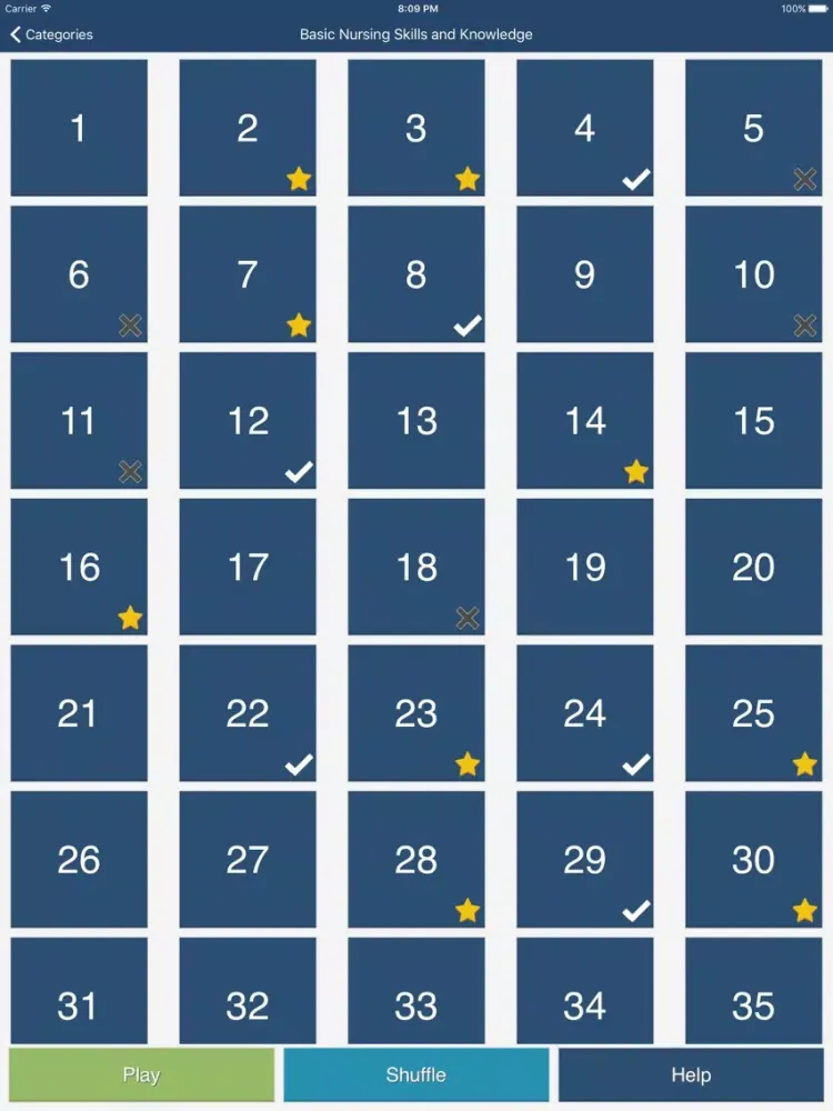 Capturas de pantalla de NCLEX Test Prep iPad 