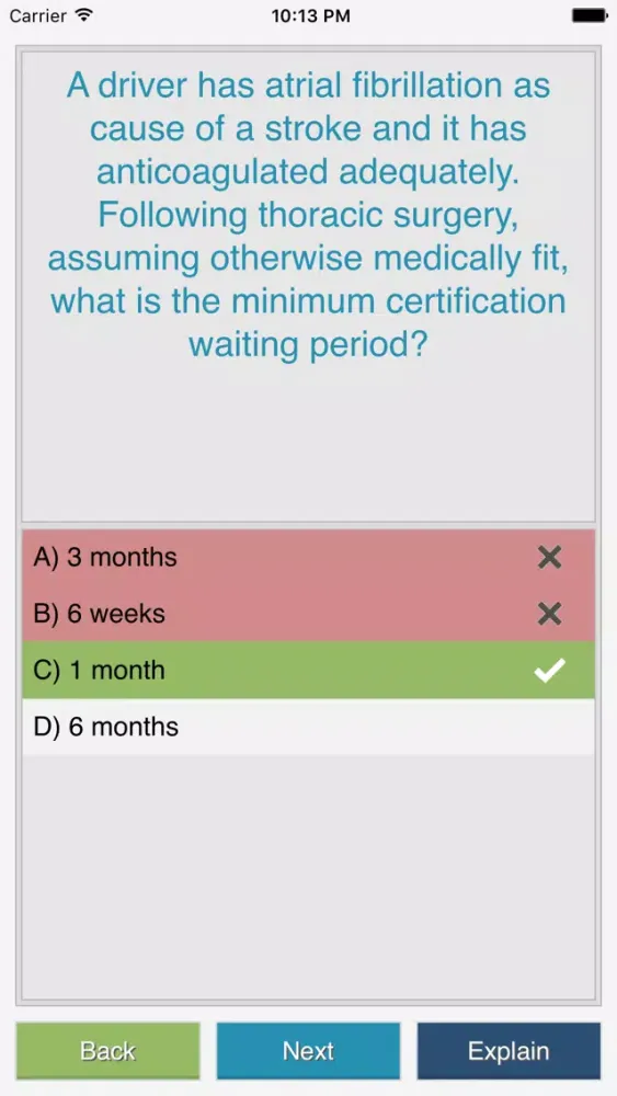 Ảnh chụp màn hình của NRCME Test Prep