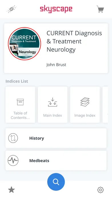 Ảnh chụp màn hình của CURRENT Dx Tx Neurology