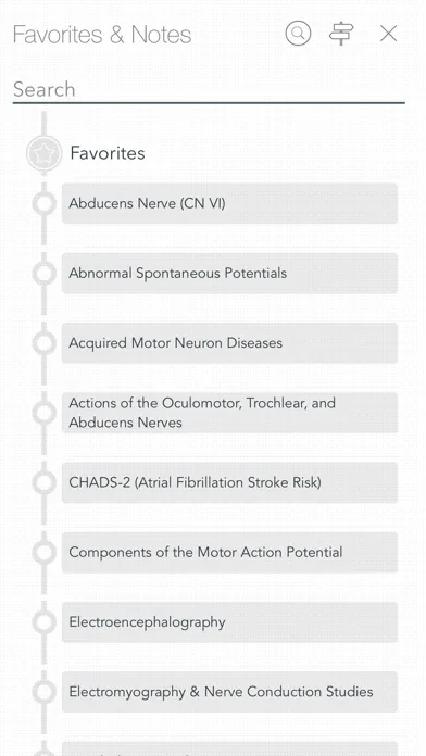 Ảnh chụp màn hình của CURRENT Dx Tx Neurology