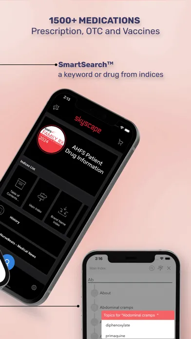 ASHP Patient Drug Info Screenshots