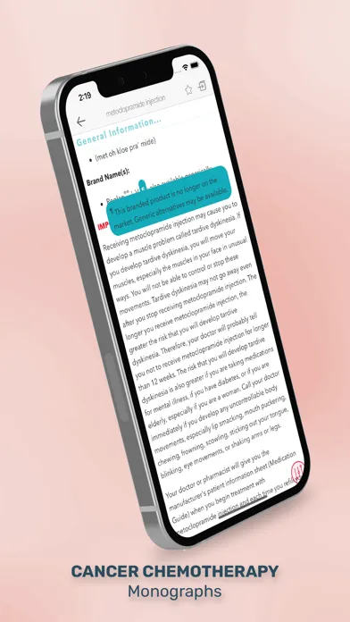 ASHP Patient Drug Info Screenshots