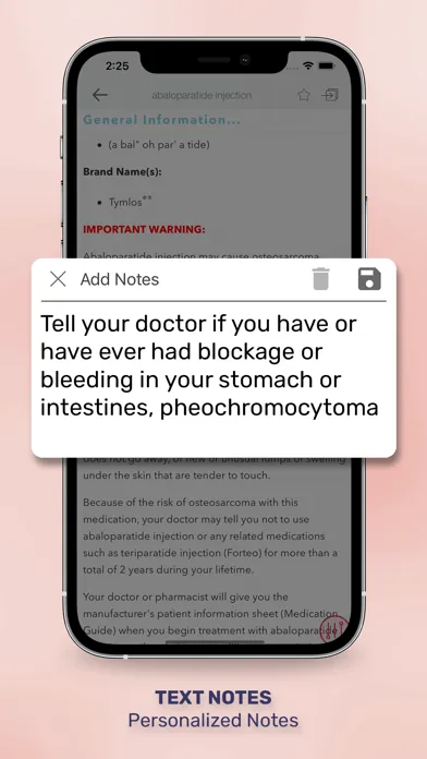 ASHP Patient Drug Info Screenshots