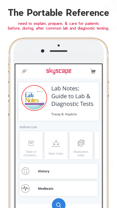 Ảnh chụp màn hình của Lab Notes & Diagnostic Tests