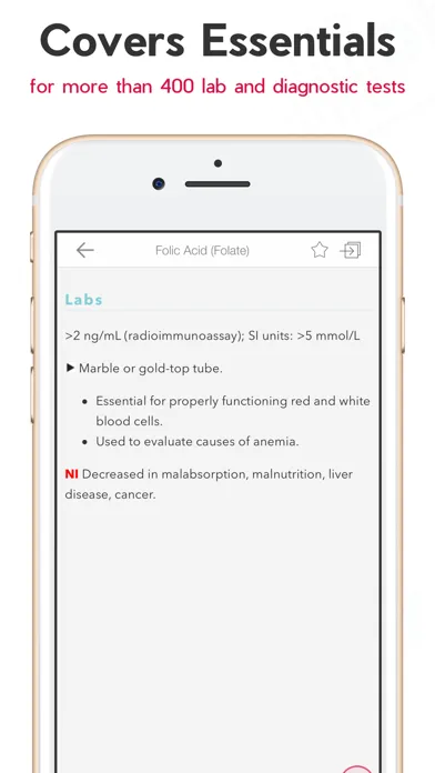 Tangkapan skrin Lab Notes & Diagnostic Tests