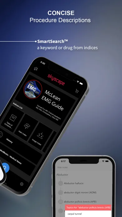 Capturas de tela do McLean EMG Electrodiagnostic