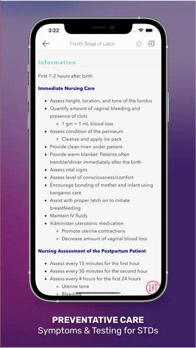 Tangkapan skrin OB/GYN Peds Notes