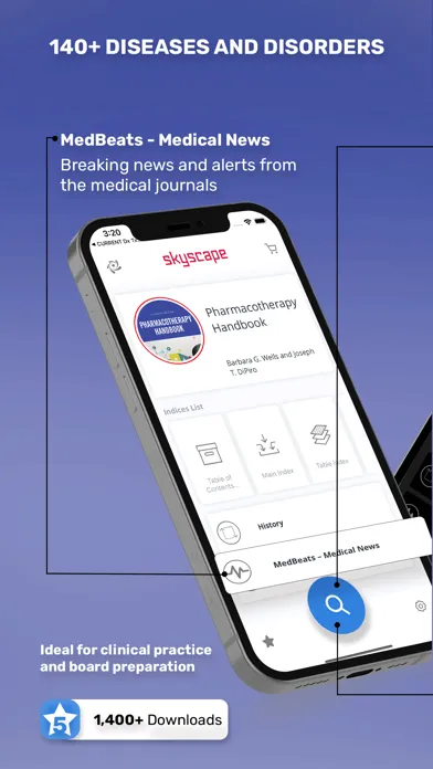 Zrzuty ekranu Pharmacotherapy Handbook