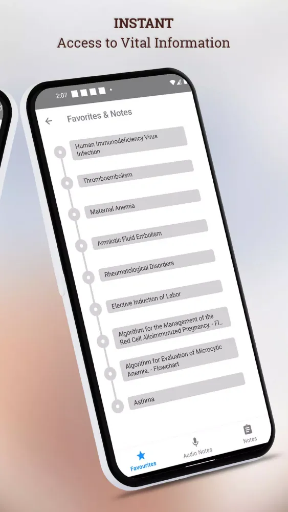 Capturas de tela do Protocols High-Risk Pregnancy