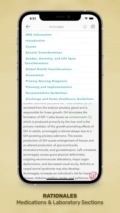Screenshot di Diseases & Disorders: Nursing