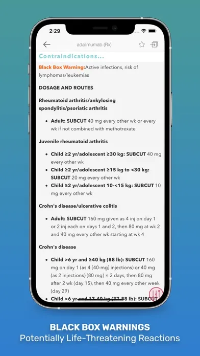 Mosby’s Nursing Drug Reference スクリーンショット