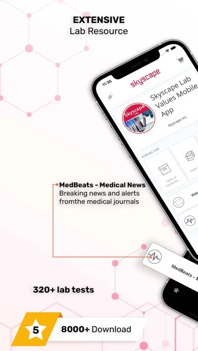 Skyscape Lab Values Mobile App سکرین شاٹس