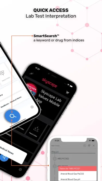 Skyscape Lab Values Mobile App سکرین شاٹس