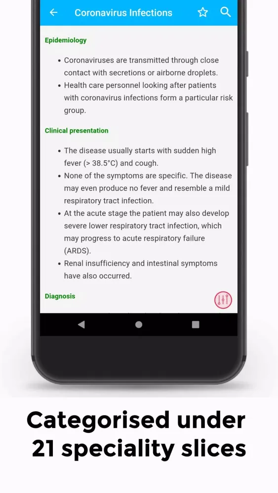 Capturas de pantalla de Evidenced Based Medicine Guide