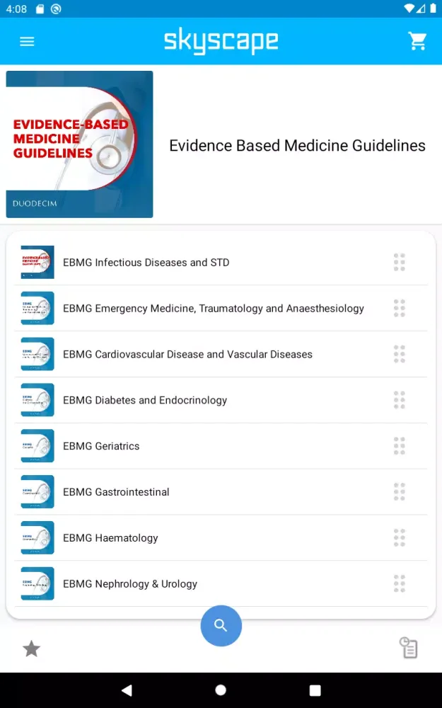 Capturas de pantalla de Evidenced Based Medicine Guide