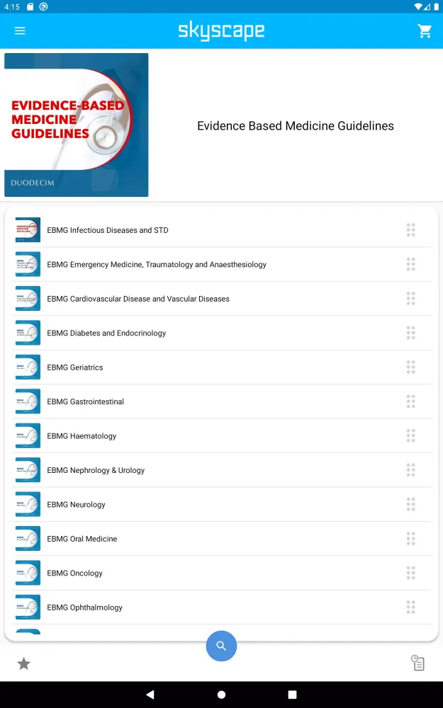 Capturas de pantalla de Evidenced Based Medicine Guide