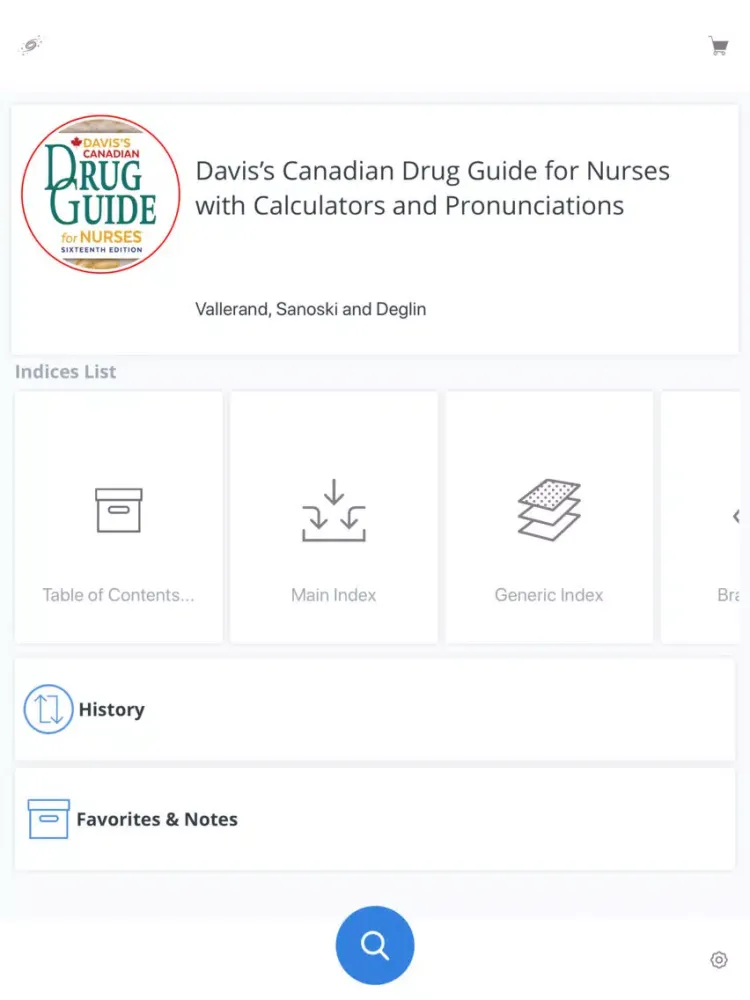 ภาพหน้าจอของ Davis’s Canadian Drug Guide iPad 
