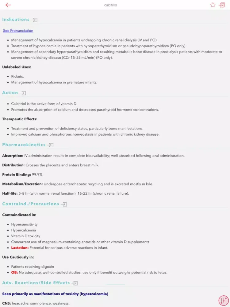 ภาพหน้าจอของ Davis’s Canadian Drug Guide iPad 
