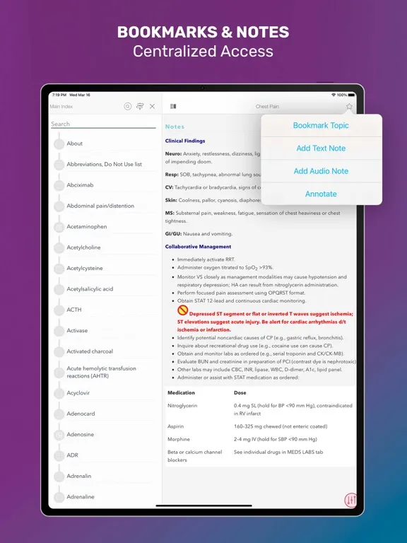 MedSurg Notes: Nurse Pkt Guide iPad  স্ক্রিনশট