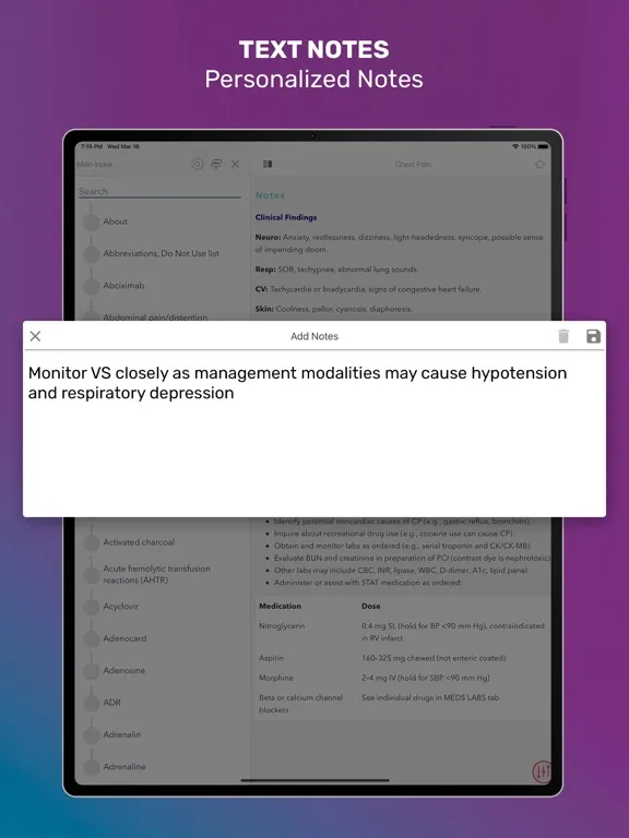 MedSurg Notes: Nurse Pkt Guide iPad  স্ক্রিনশট