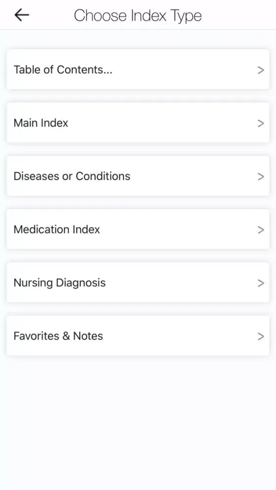 Zrzuty ekranu Nurse's Pocket Guide Diagnoses