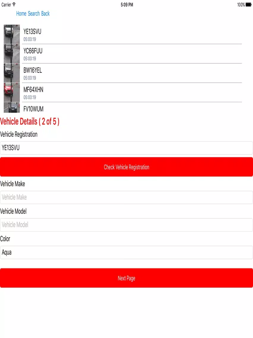 ANPR Eyes iPad  Screenshots