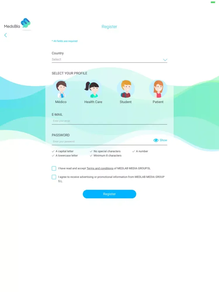صور MedsBla - Medical Messenger iPad 