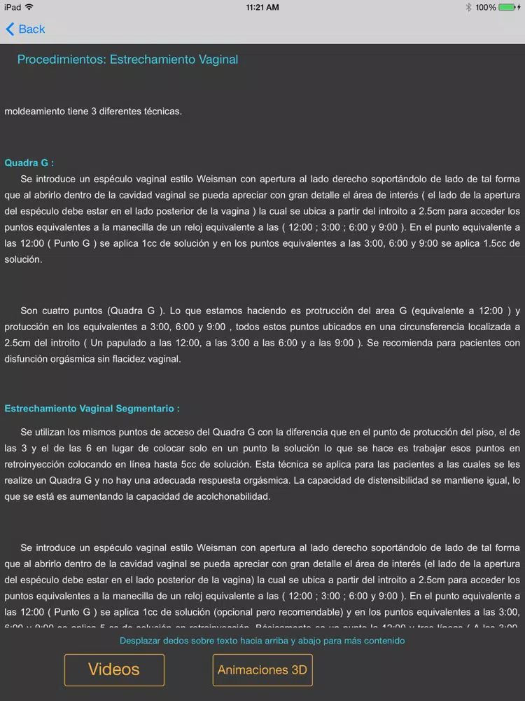 Cosmética Ginecológica iPad 应用截图
