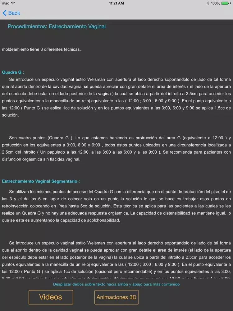 Capturas de pantalla de Cosmética Ginecológica iPad 
