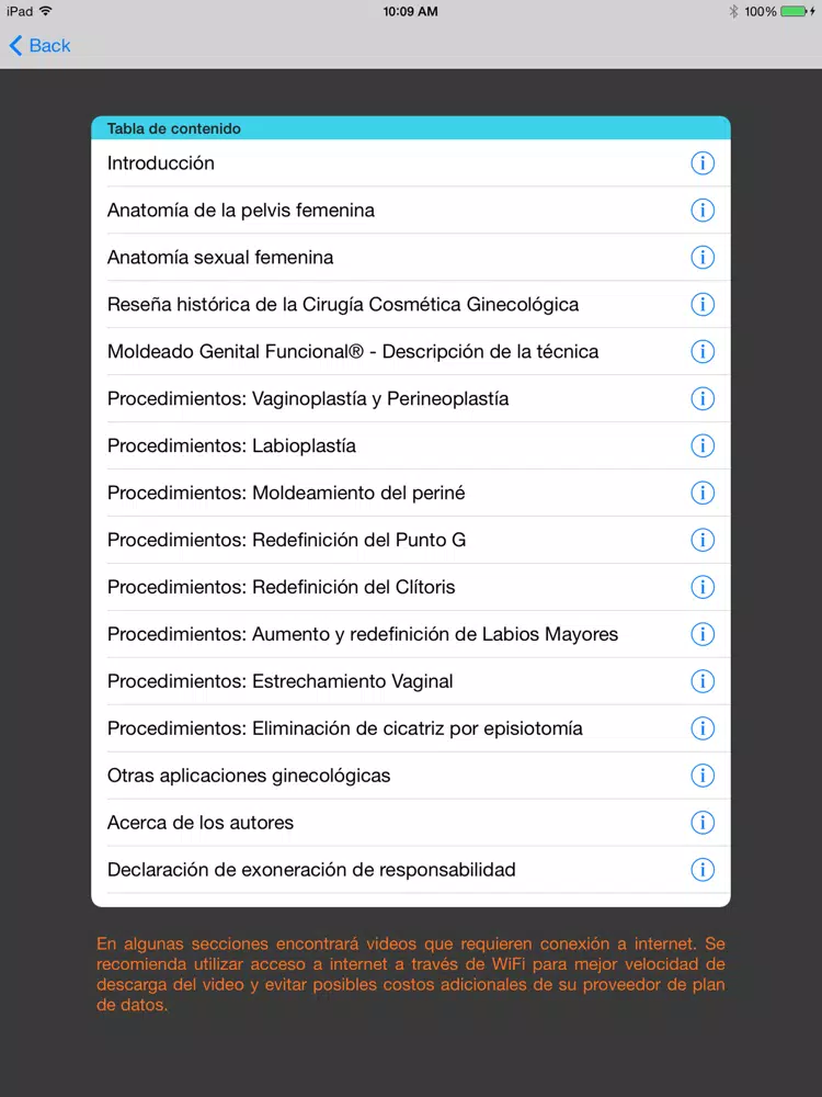 Cosmética Ginecológica iPad 应用截图
