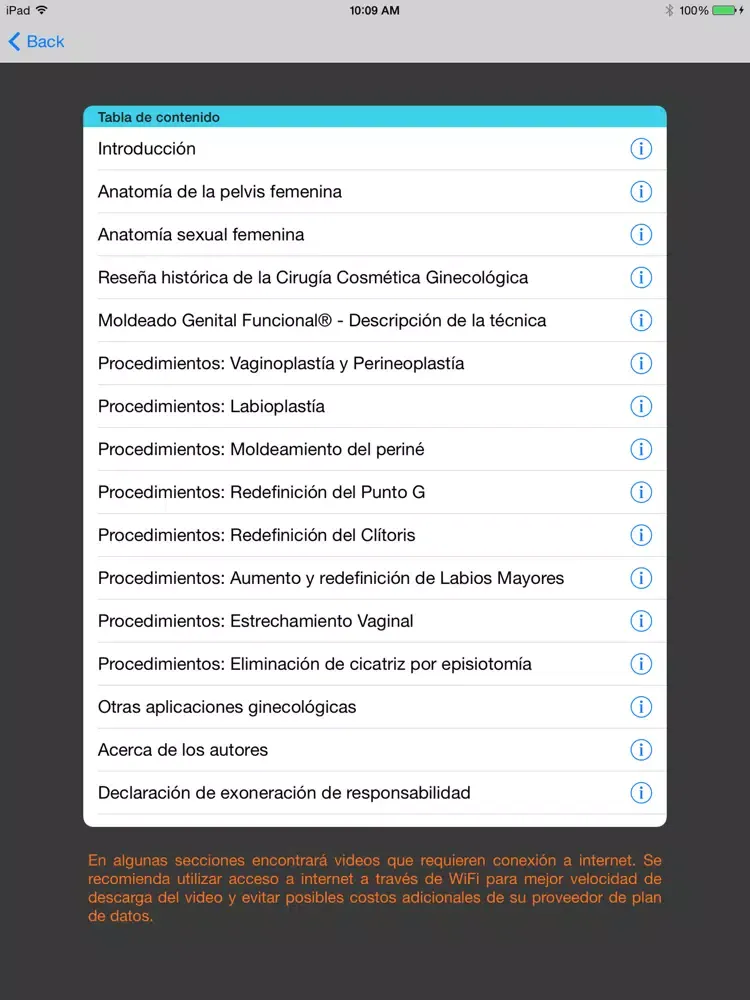Capturas de pantalla de Cosmética Ginecológica iPad 