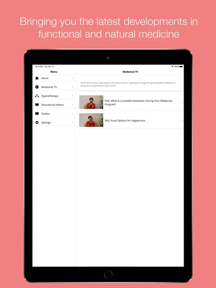 صور Medsonat Personalised Program iPad 