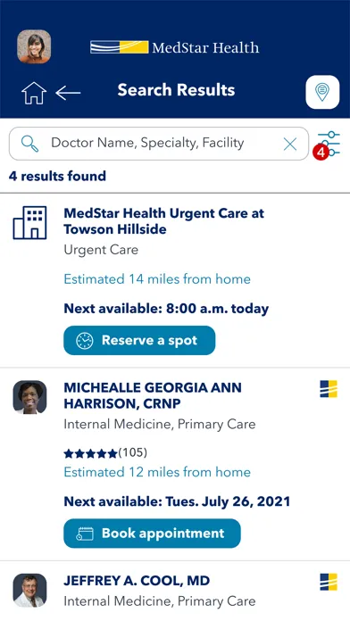 MedStar Health स्क्रीनशॉट