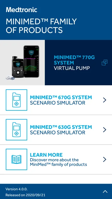 MiniMed™ Virtual Pumps App স্ক্রিনশট