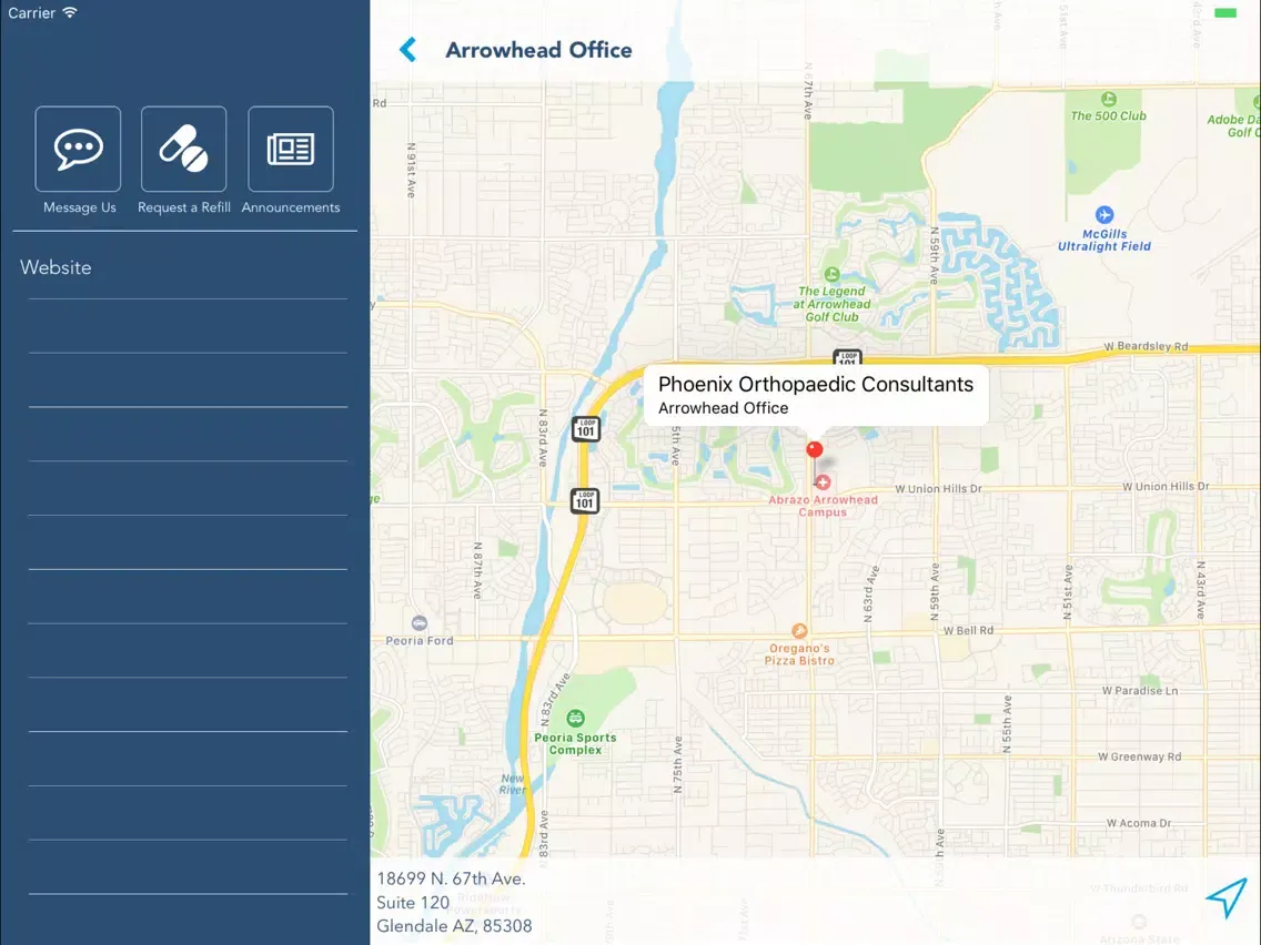 Phoenix Orthopaedics iPad  Ekran Görüntüleri