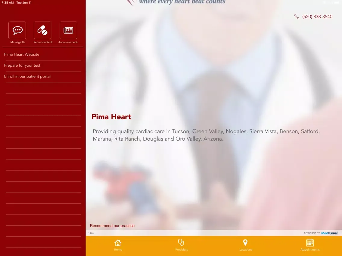 ภาพหน้าจอของ Pima Heart iPad 