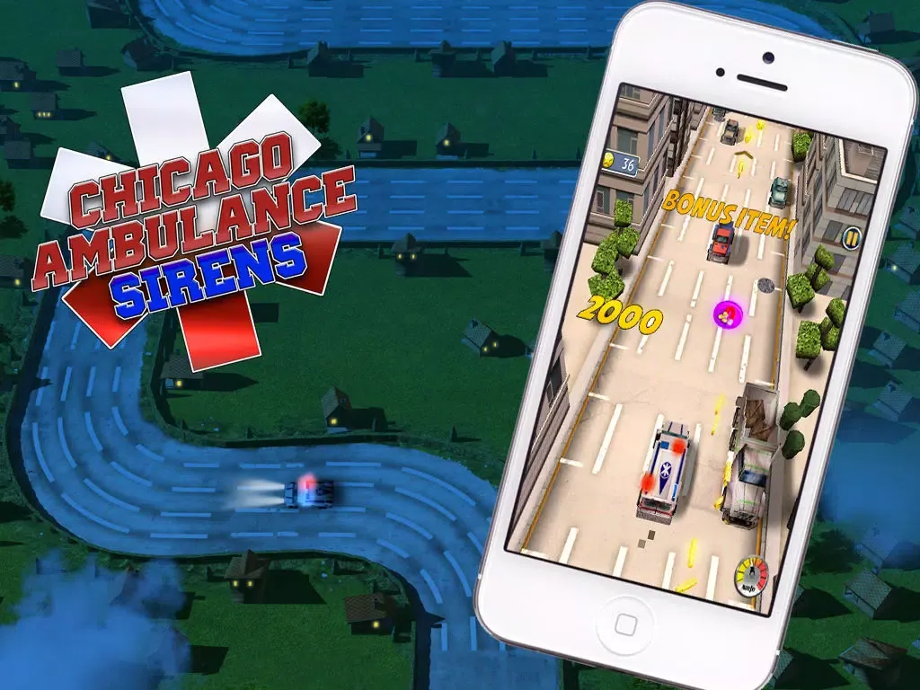 Tangkapan layar Chicago Ambulance - Sirens: Quick 3D Emergency Car Driving Game iPad 