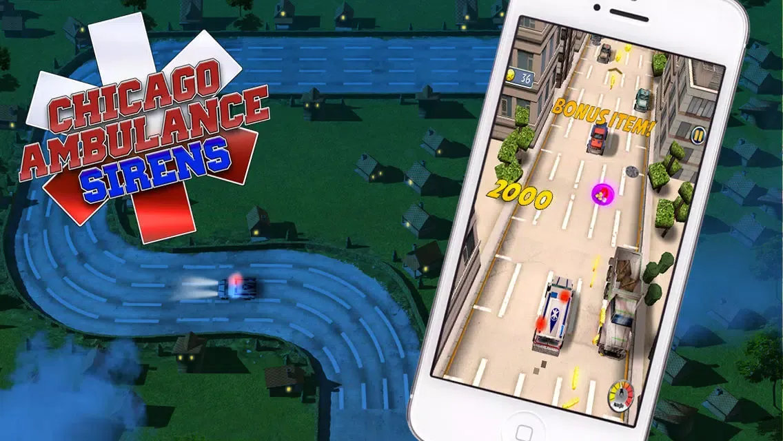 Tangkapan layar Chicago Ambulance - Sirens: Quick 3D Emergency Car Driving Game