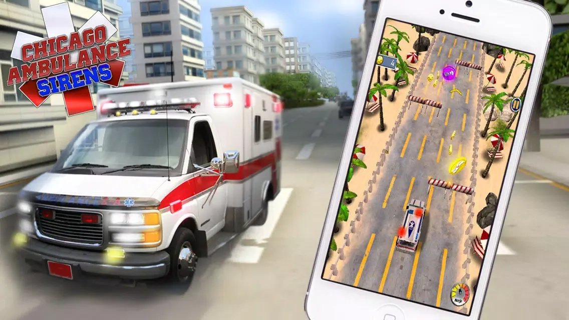 Tangkapan layar Chicago Ambulance - Sirens: Quick 3D Emergency Car Driving Game