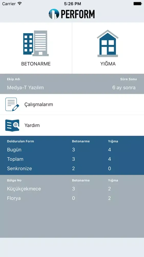 ภาพหน้าจอของ Perform - Betonarme Yığma Bina