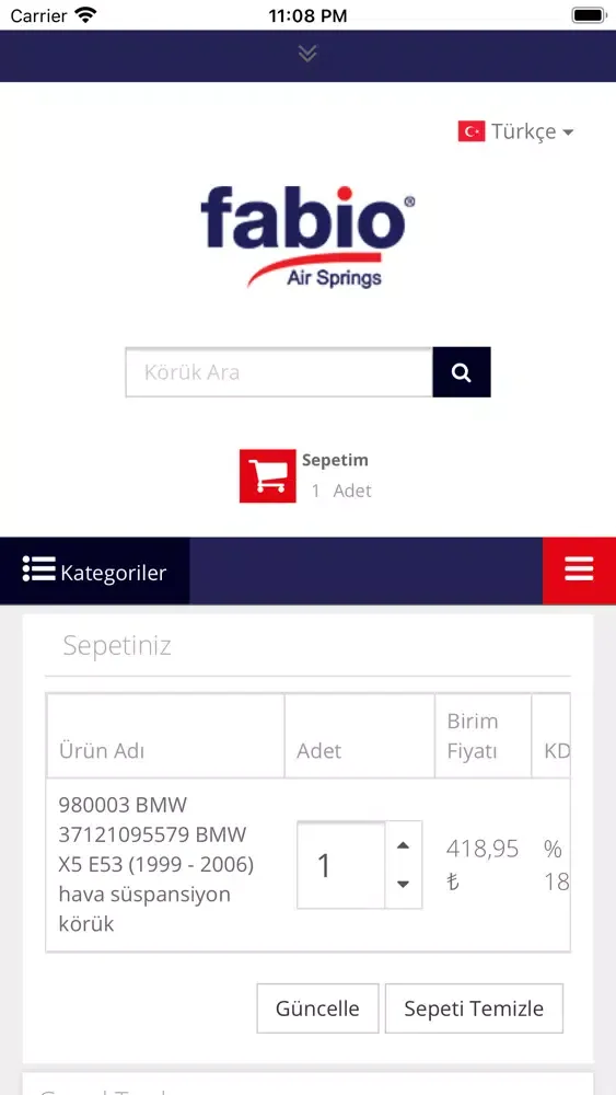 Tangkapan layar Fabio