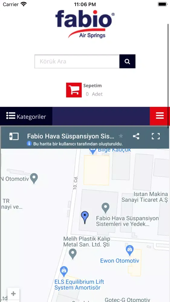Tangkapan layar Fabio