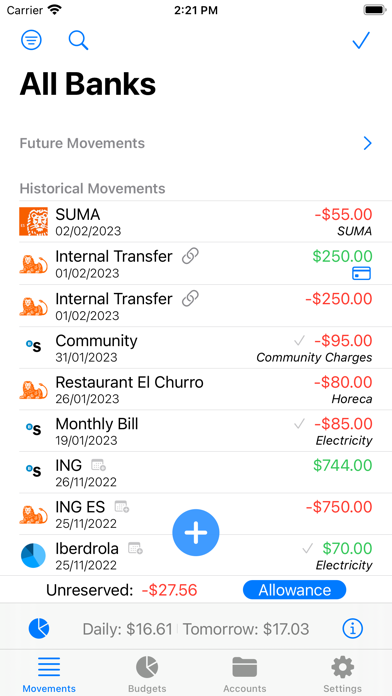ภาพหน้าจอของ Budgets - Personal Finances