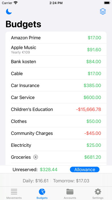 ภาพหน้าจอของ Budgets - Personal Finances