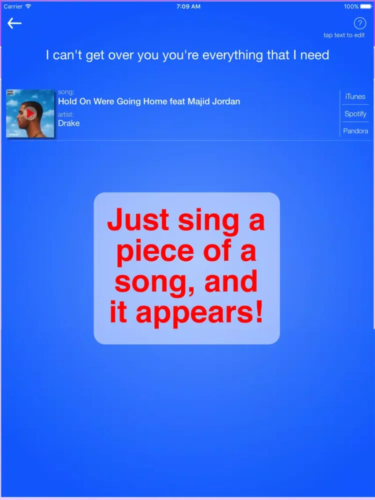 Lyrically - Sing to find songs iPad  স্ক্রিনশট