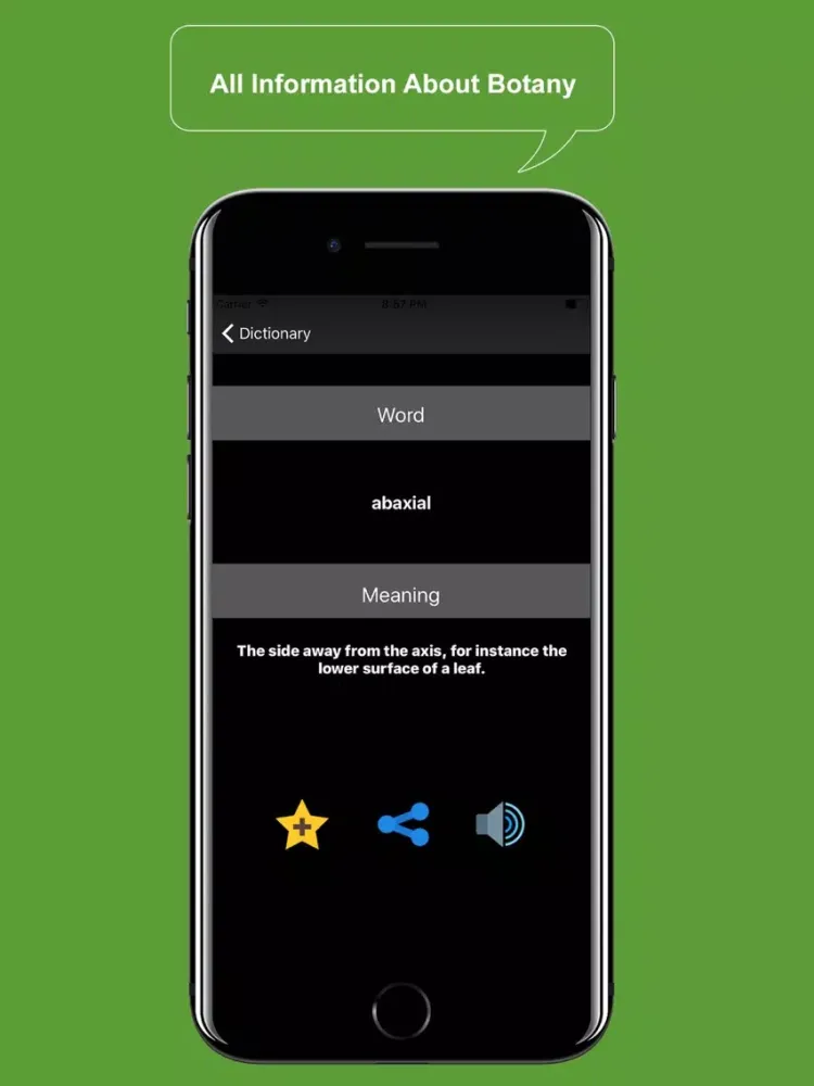 Botany Dic : Latest Botany Dictionary iPad  Screenshots
