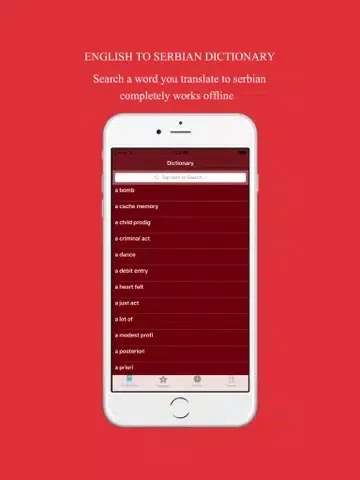 English to Serbian Dictionary: Free & Offline iPad  스크린샷