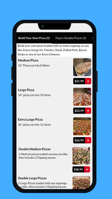 Captures d'écran de Papas Pizza Land Shop