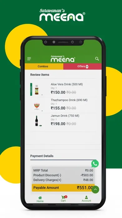 Tangkapan skrin Meena Stores - India
