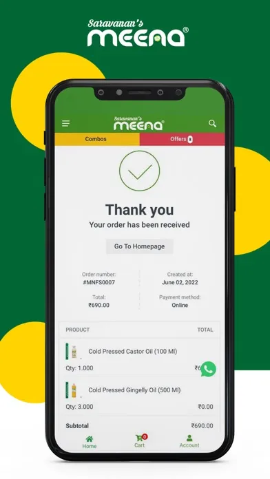 Tangkapan skrin Meena Stores - India
